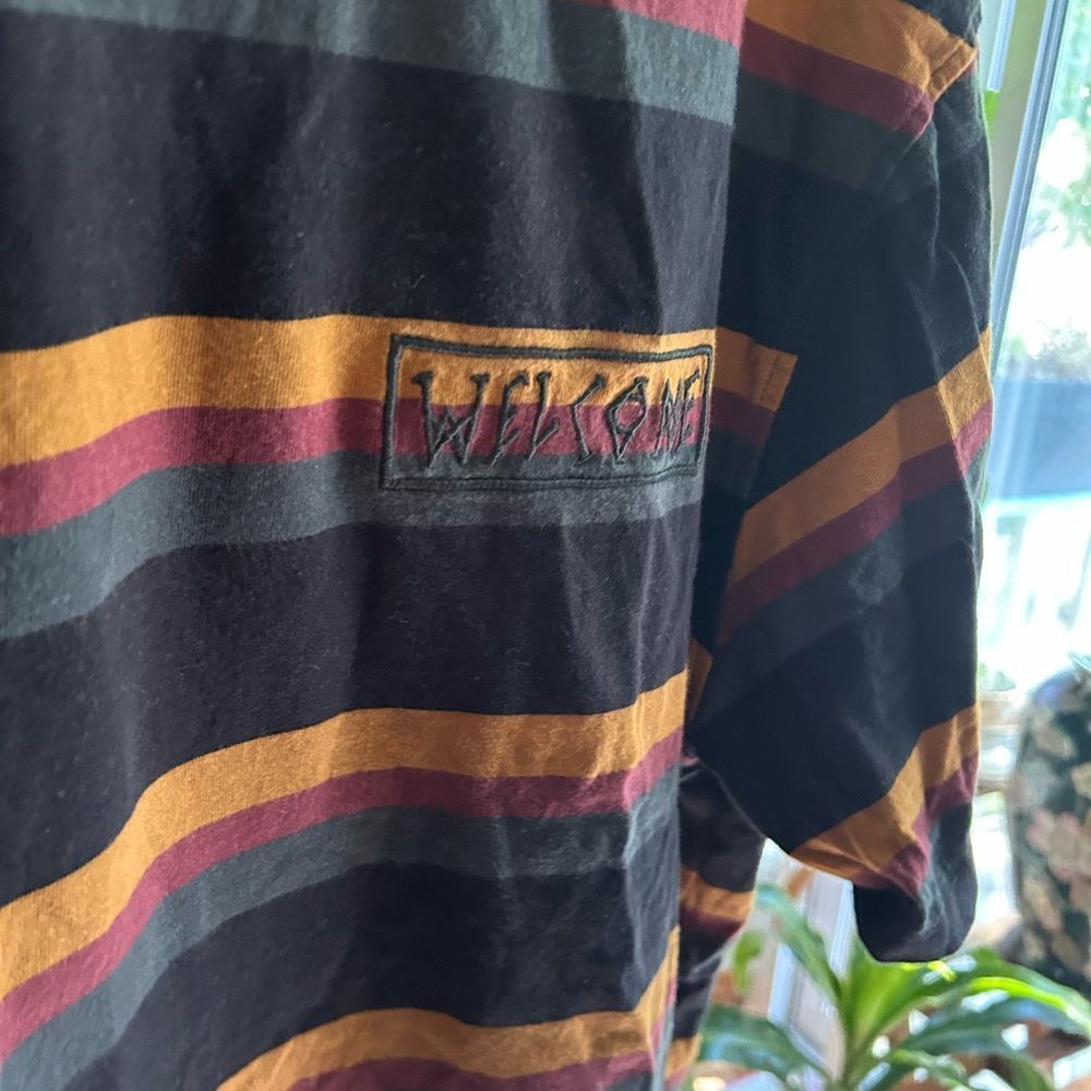 Zumiez Welcome Short Sleeve T Shirt Stripe T-Shirt Size XL - Picture 11 of 15